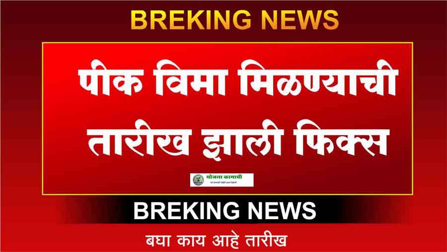 सरसकट शेतकऱ्यांच्या खात्यात आजपासून पीक विमा जमा Crop insurance deposited